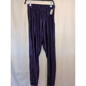 Alleson Athletic Nwt Purple Small Snap Away Pants Made In Mexico elastic
